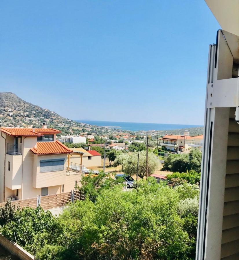 Beautiful Maisonette With A View To The Mountains And The Sea Agia Marina  Экстерьер фото