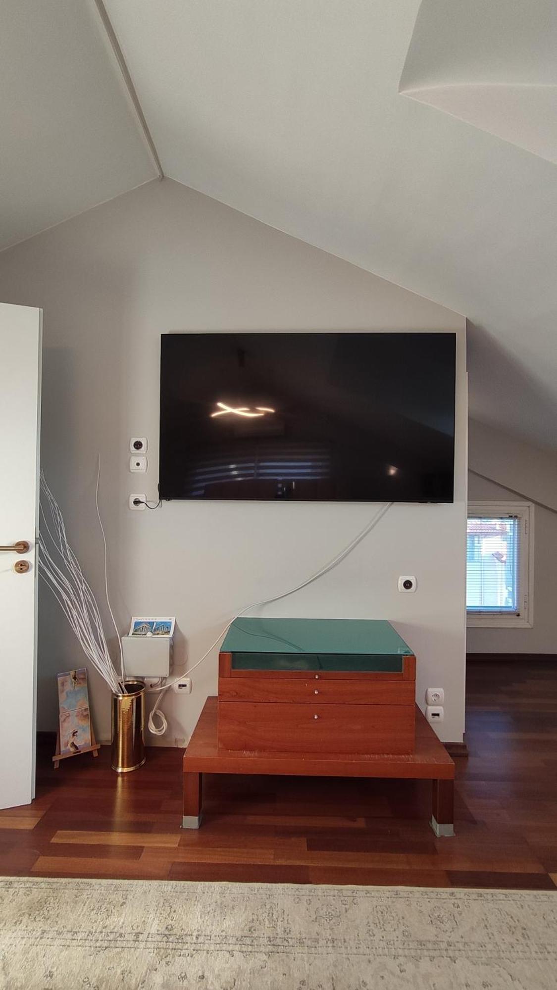 Beautiful Maisonette With A View To The Mountains And The Sea Agia Marina  Экстерьер фото