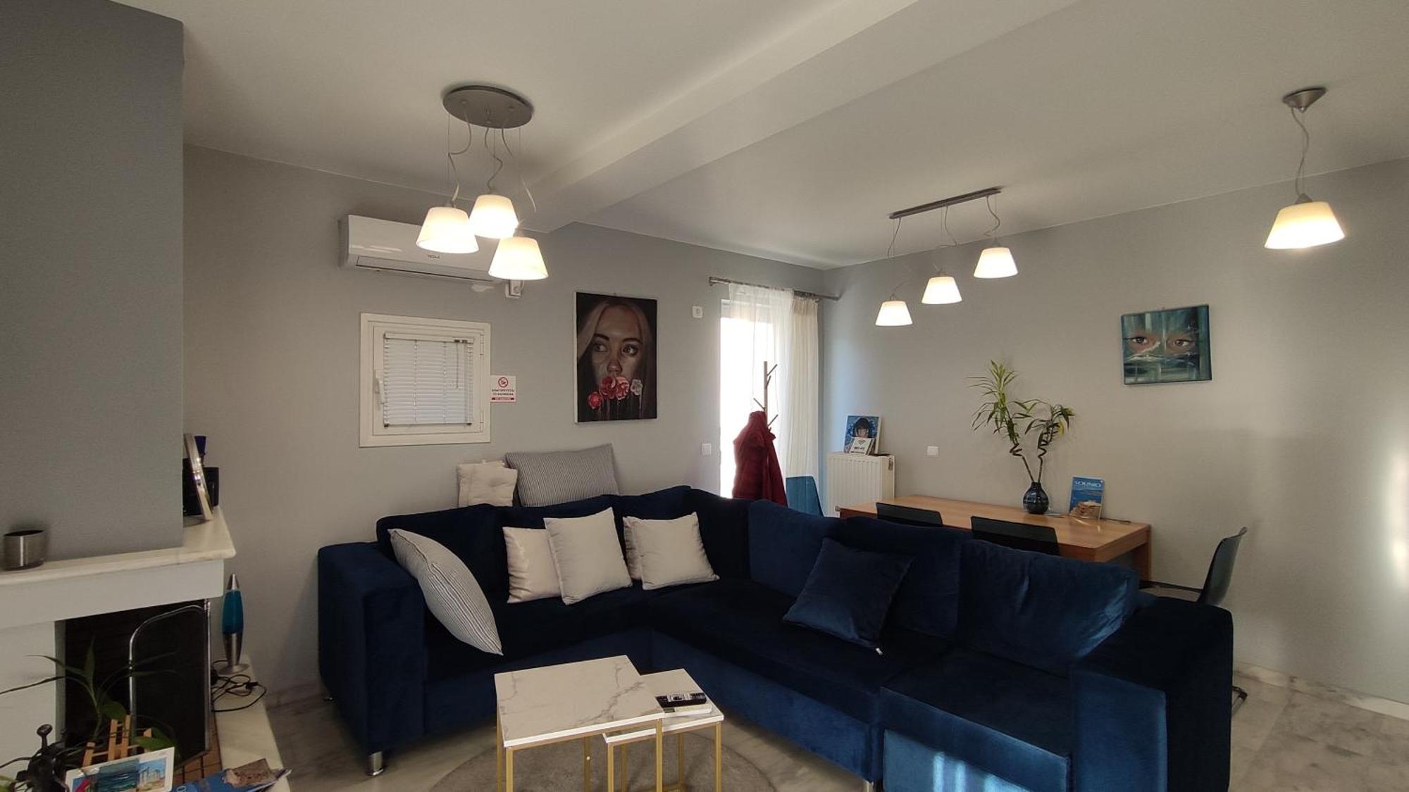 Beautiful Maisonette With A View To The Mountains And The Sea Agia Marina  Экстерьер фото